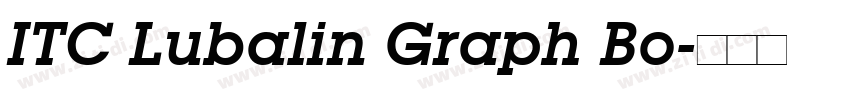 ITC Lubalin Graph Bo字体转换